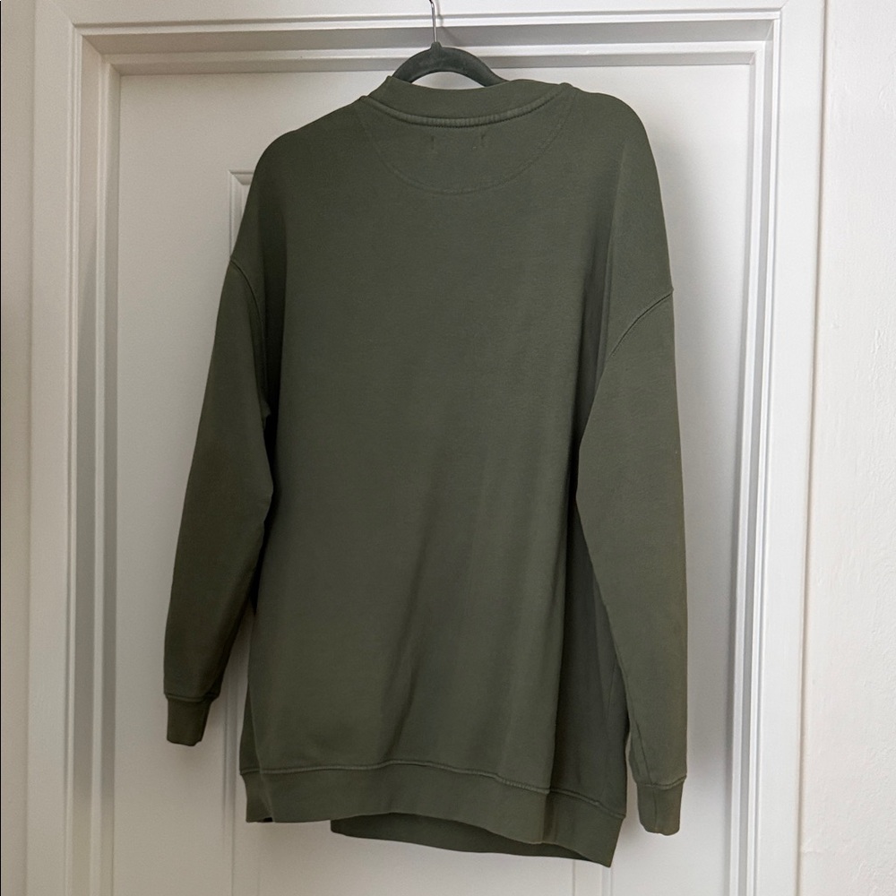 Anine Bing Sport Green Crew Sweatshirt - Picture 5 of 5
